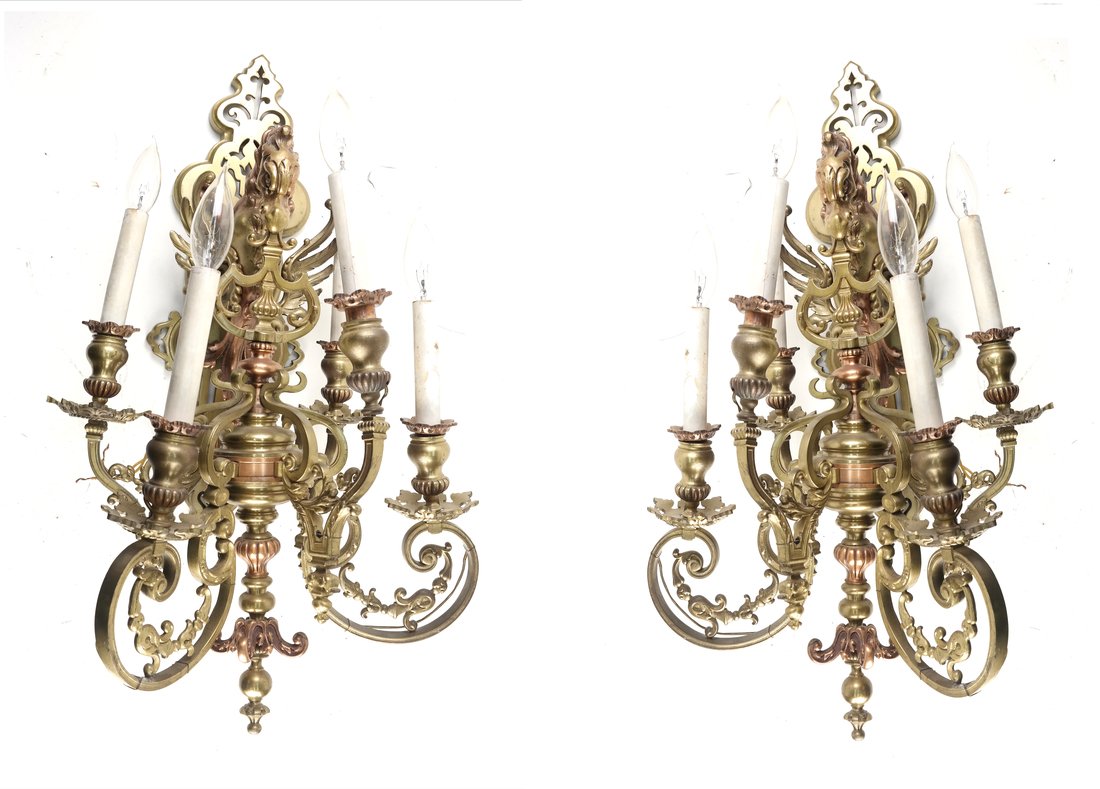 Pair of Rococo Style Wall Sconces (1 of 7)