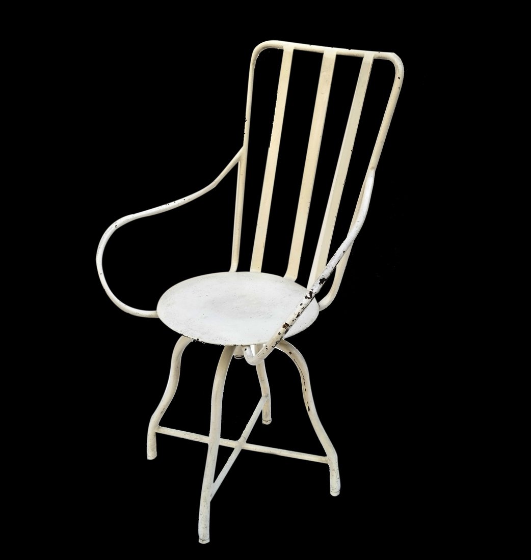 White Painted Iron Armchair (1 of 8)