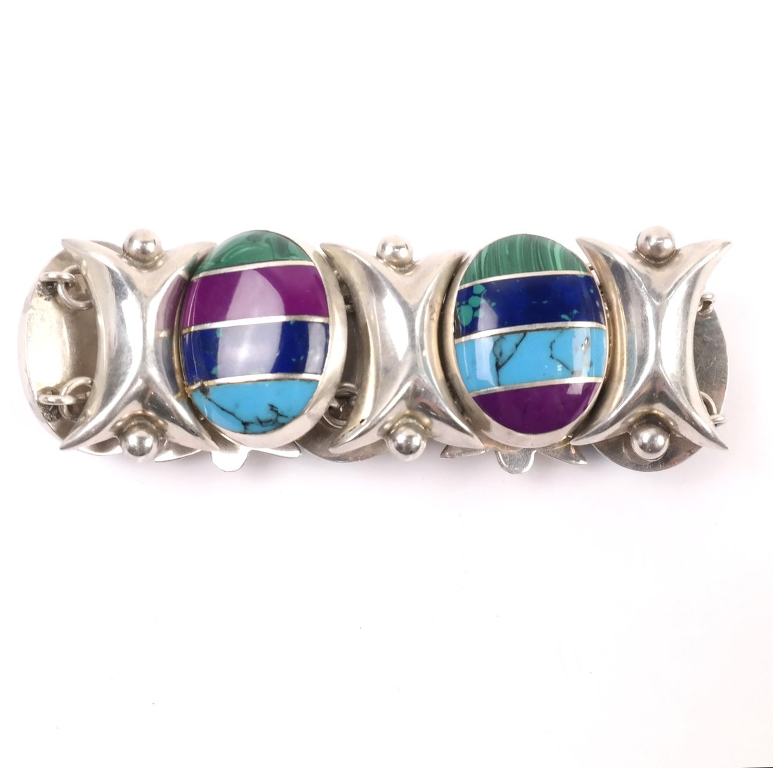 Mexican Sterling Link Bracelet (1 of 6)