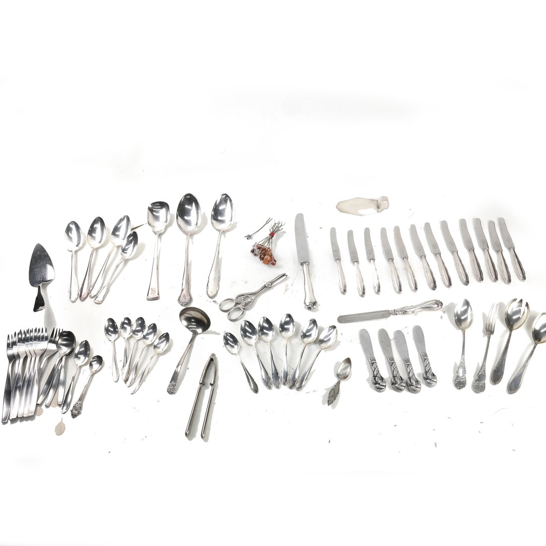 A Miscellaneous Group of Plated Flatware (1 of 10)