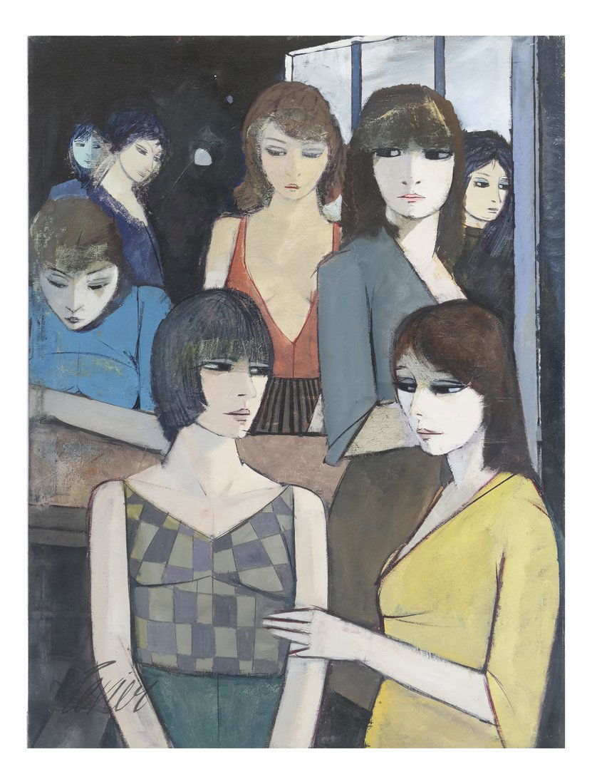 Charles Levier Oil on Canvas, Women (1 of 7)