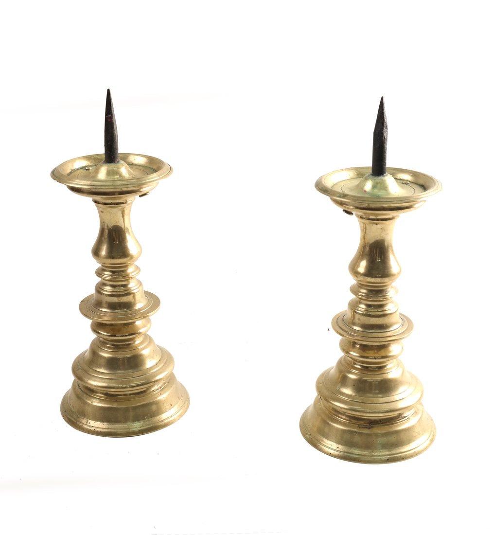 Pair of Brass Candlesticks (1 of 7)