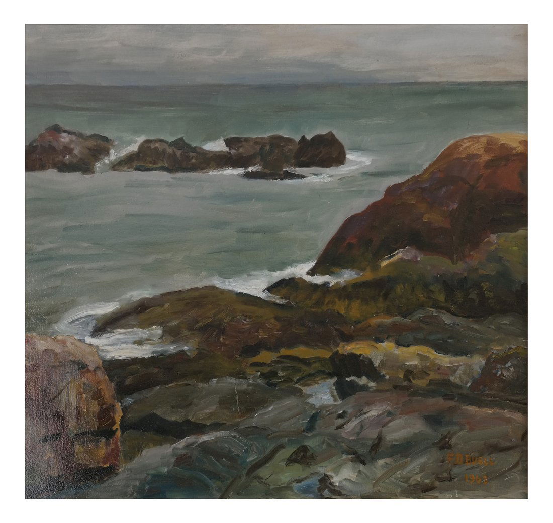 F.D. Buell, Rocky Coastal Scene (1 of 6)
