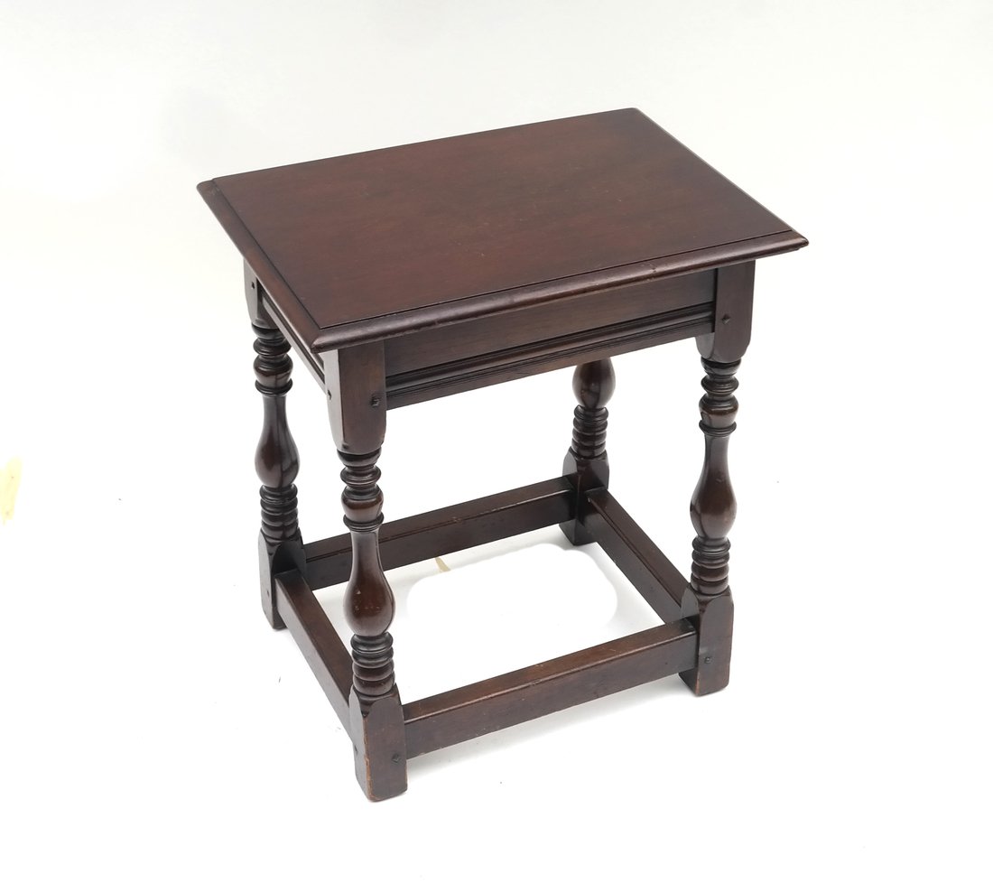 Jacobean Style Oak Joined Stool (1 of 6)