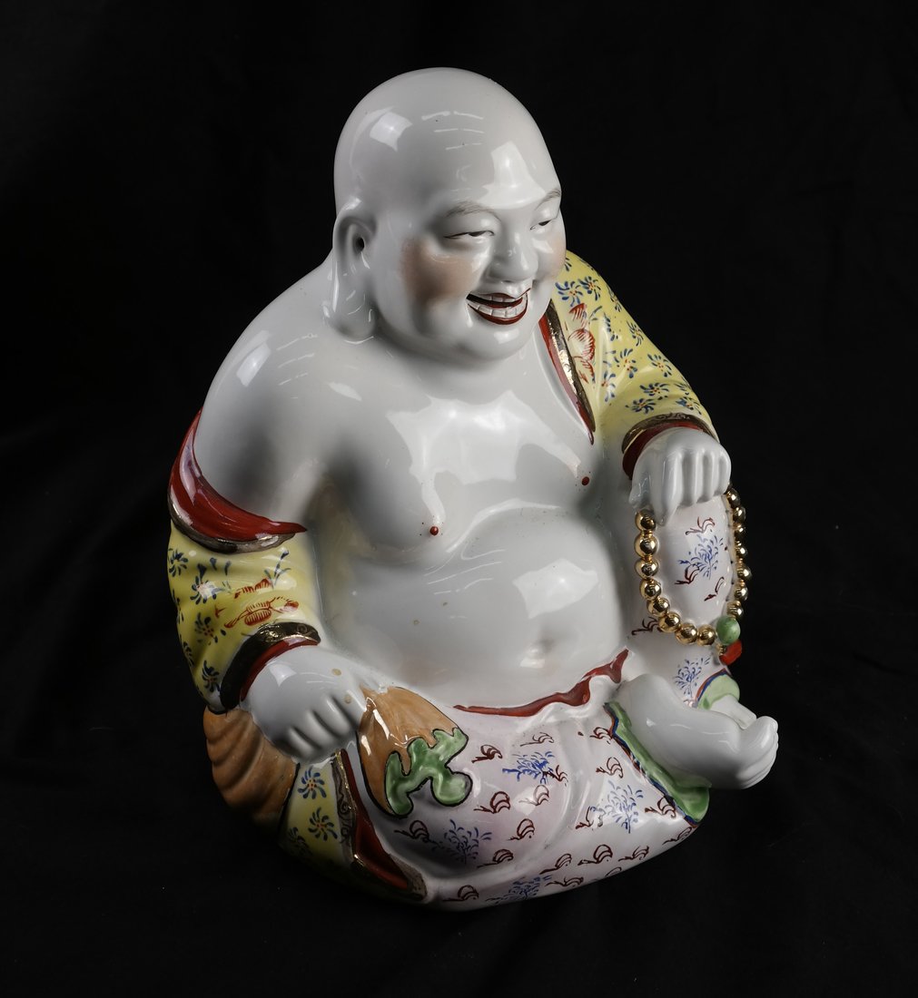 A Chinese Glazed Ceramic Buddha Figure (1 of 6)
