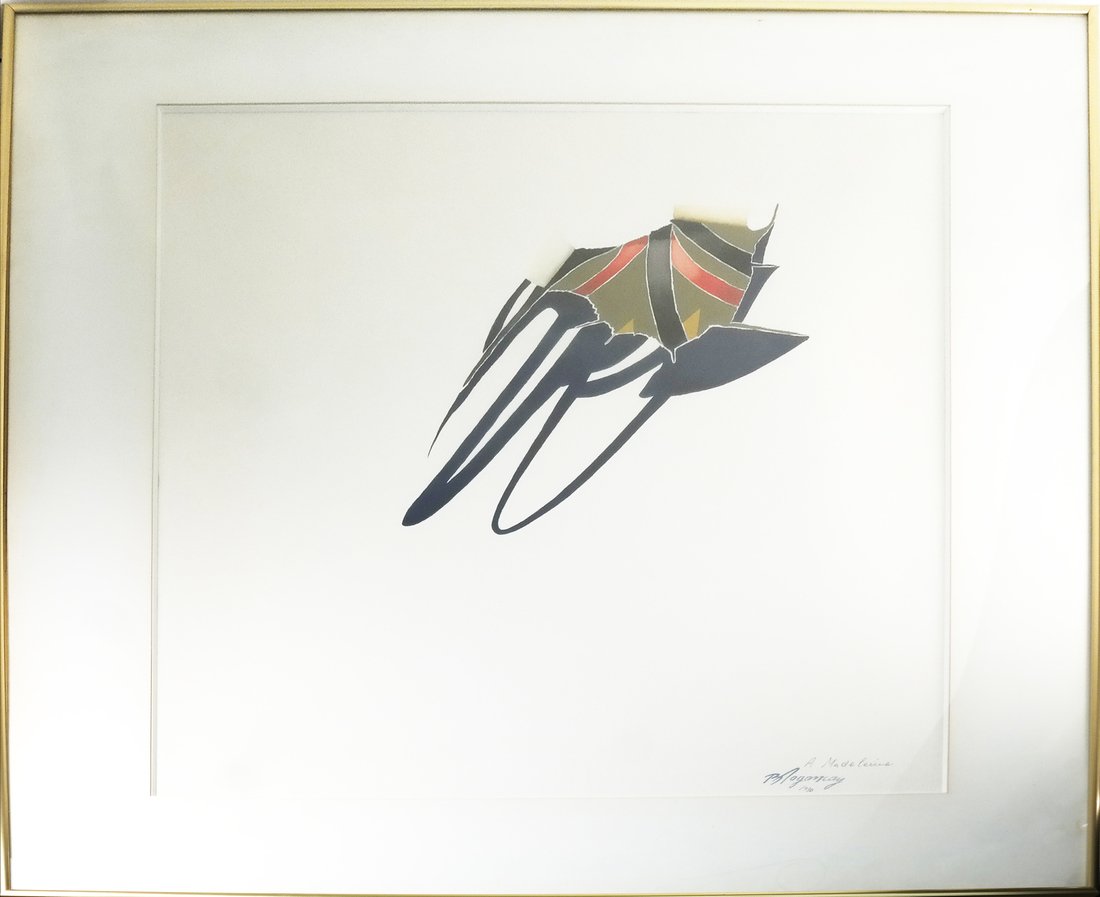 Burhan Dogancay, Gouache on Paper - "Louisa" (1 of 6)