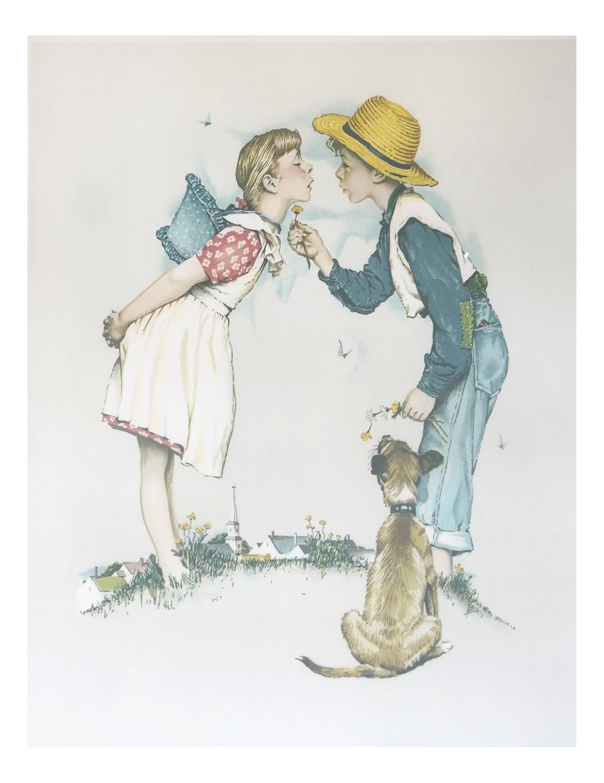 Norman Rockwell "Buttercup" Lithograph (1 of 6)