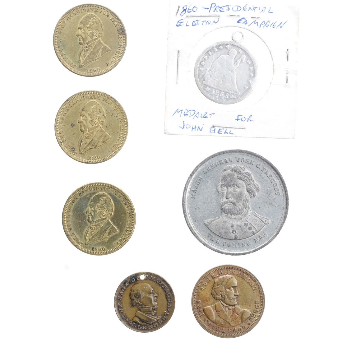 Sampler Of “Also Rans” Medals: Fremont, Bell, and (1 of 10)