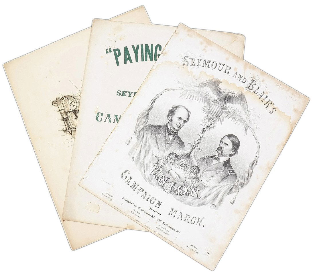H. Seymour & F. P. Blair 1868 Campaign Sheet Music (1 of 9)