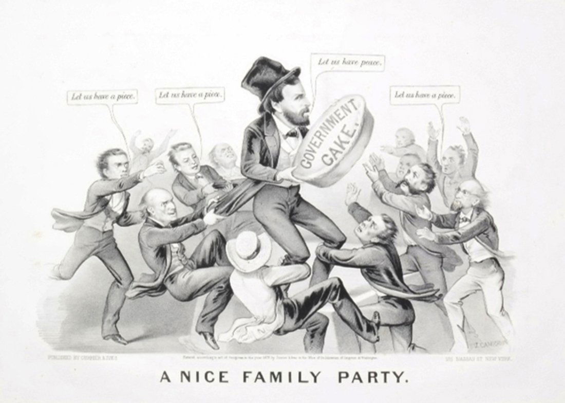 Currier & Ives 1872, "A Nice Family Party" (1 of 9)