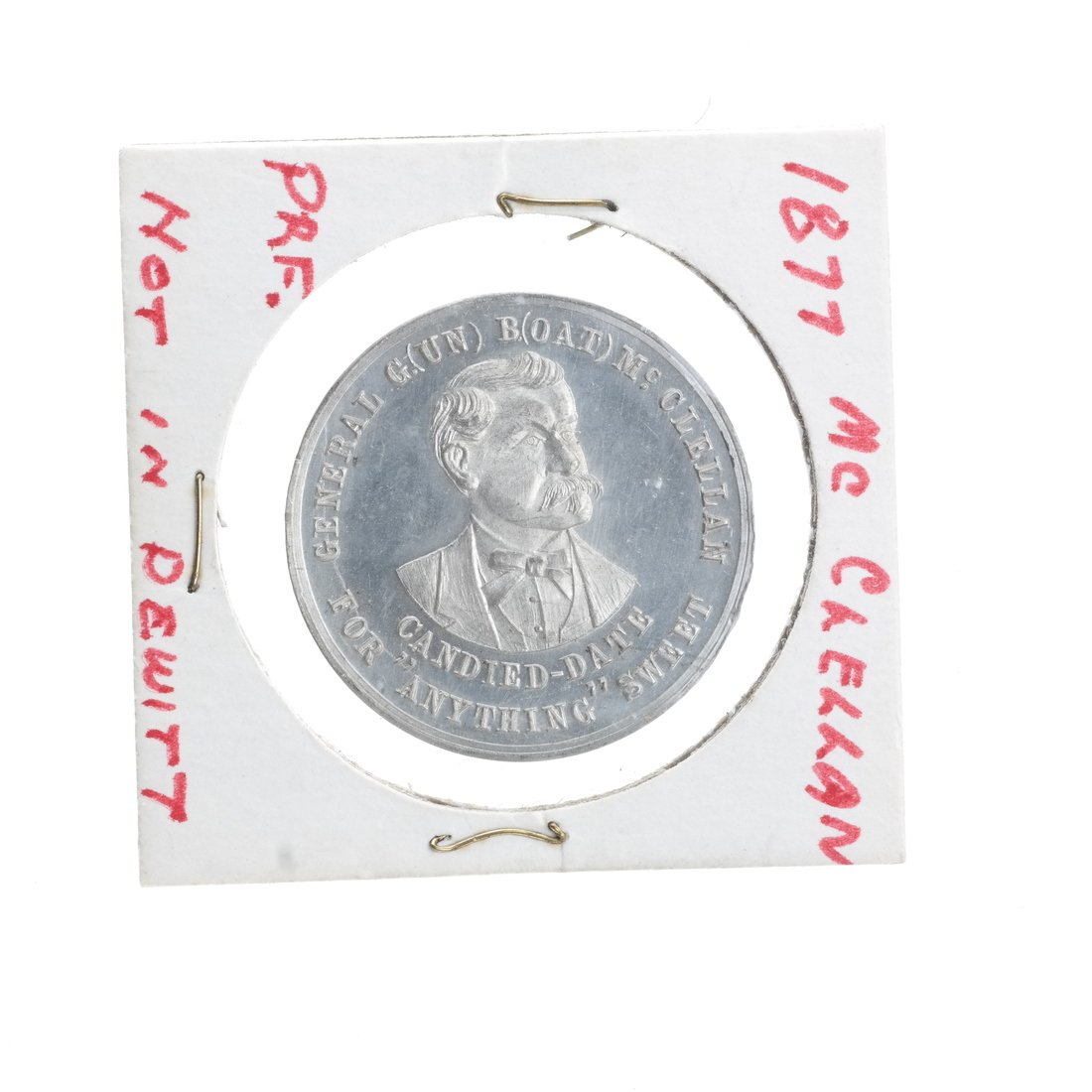 George B. McClellan 1877 Satirical Medal (1 of 2)