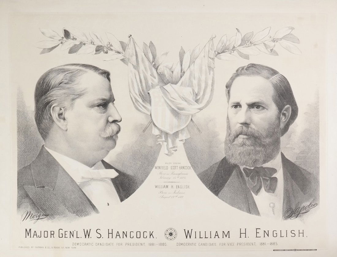 W.S. Hancock & Wm.H. English - Large Jugate Poster (1 of 10)