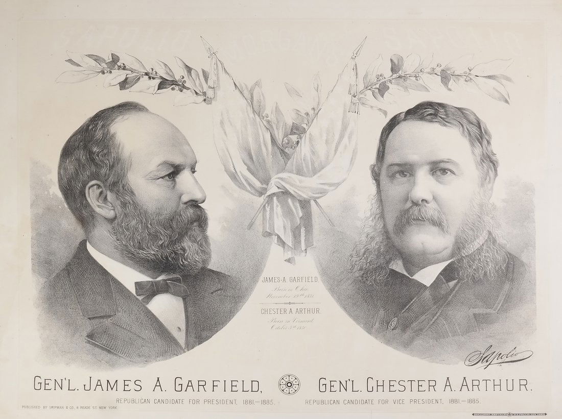 J.A. Garfield & C.A. Arthur - Large Jugate Poster (1 of 10)