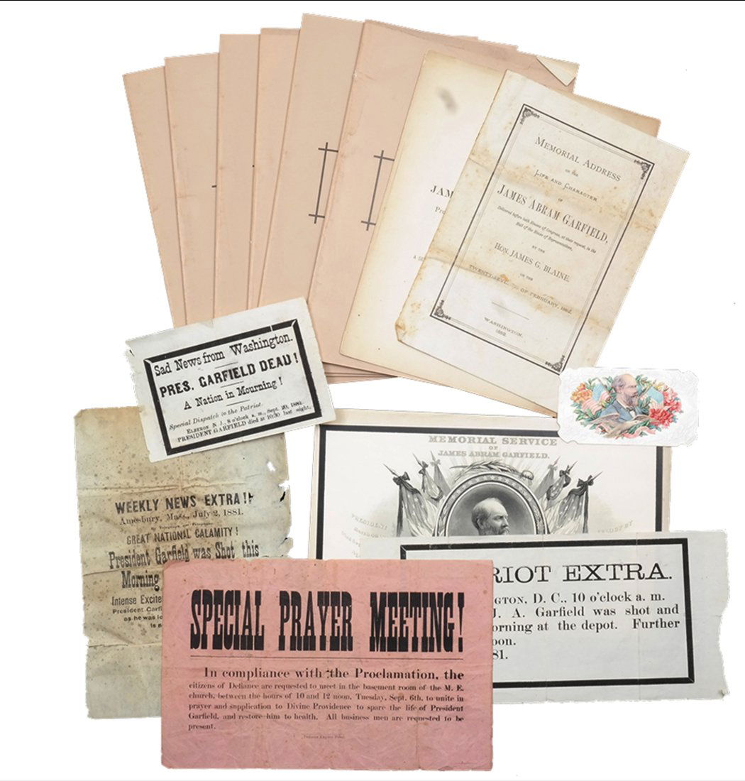 James A. Garfield 1881 Memorial Ephemera (1 of 8)