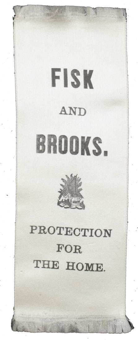 C. Fisk & J. Brooks 1888 Prohibition Party Ribbon (1 of 7)