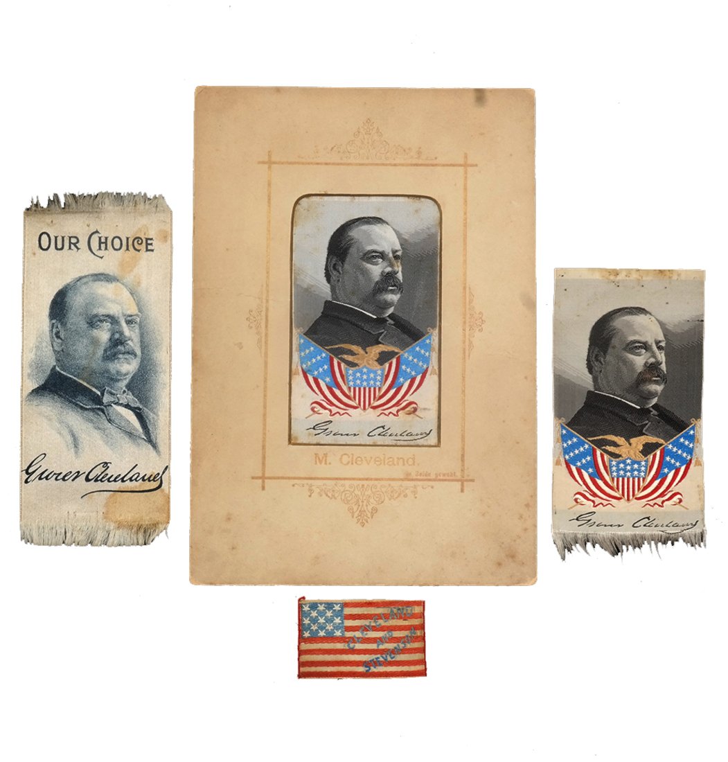 Grover Cleveland 1892 Silk & Satin Campaign Ribbons (1 of 10)