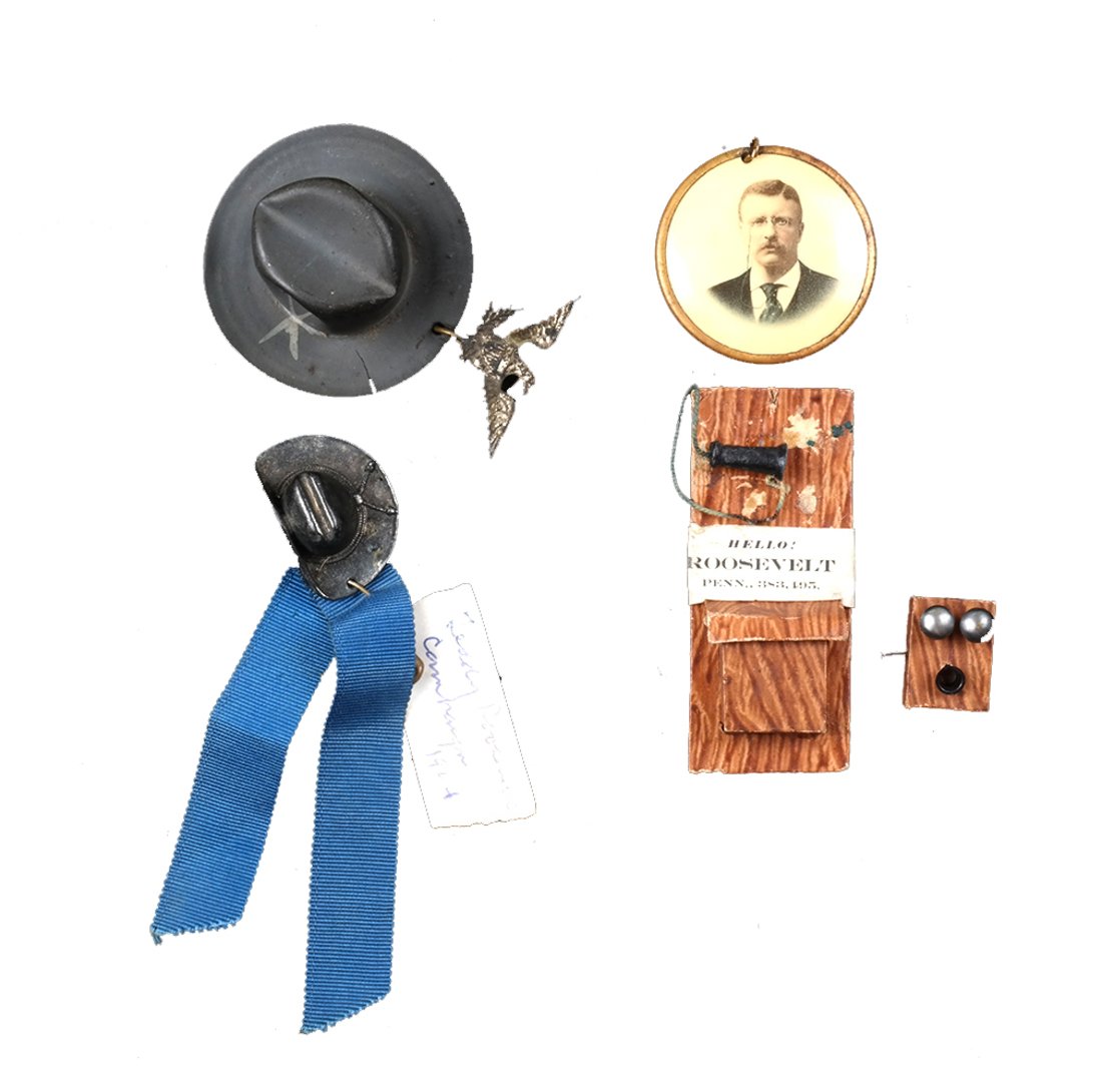 Theodore Roosevelt Four 1904 Campaign Items (1 of 8)