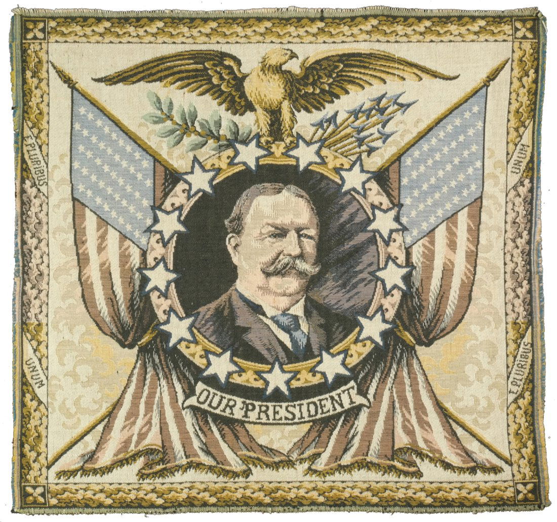 Wm. H. Taft Small 1908 Campaign Tapestry (1 of 9)