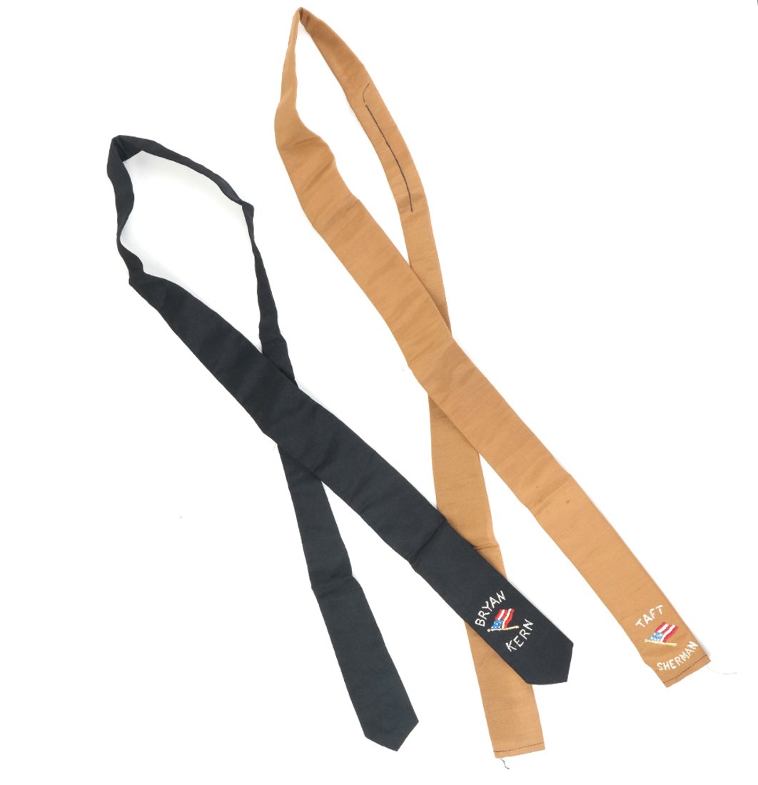 Taft & Sherman, Bryan & Kern Two 1908 Silk Ties (1 of 9)