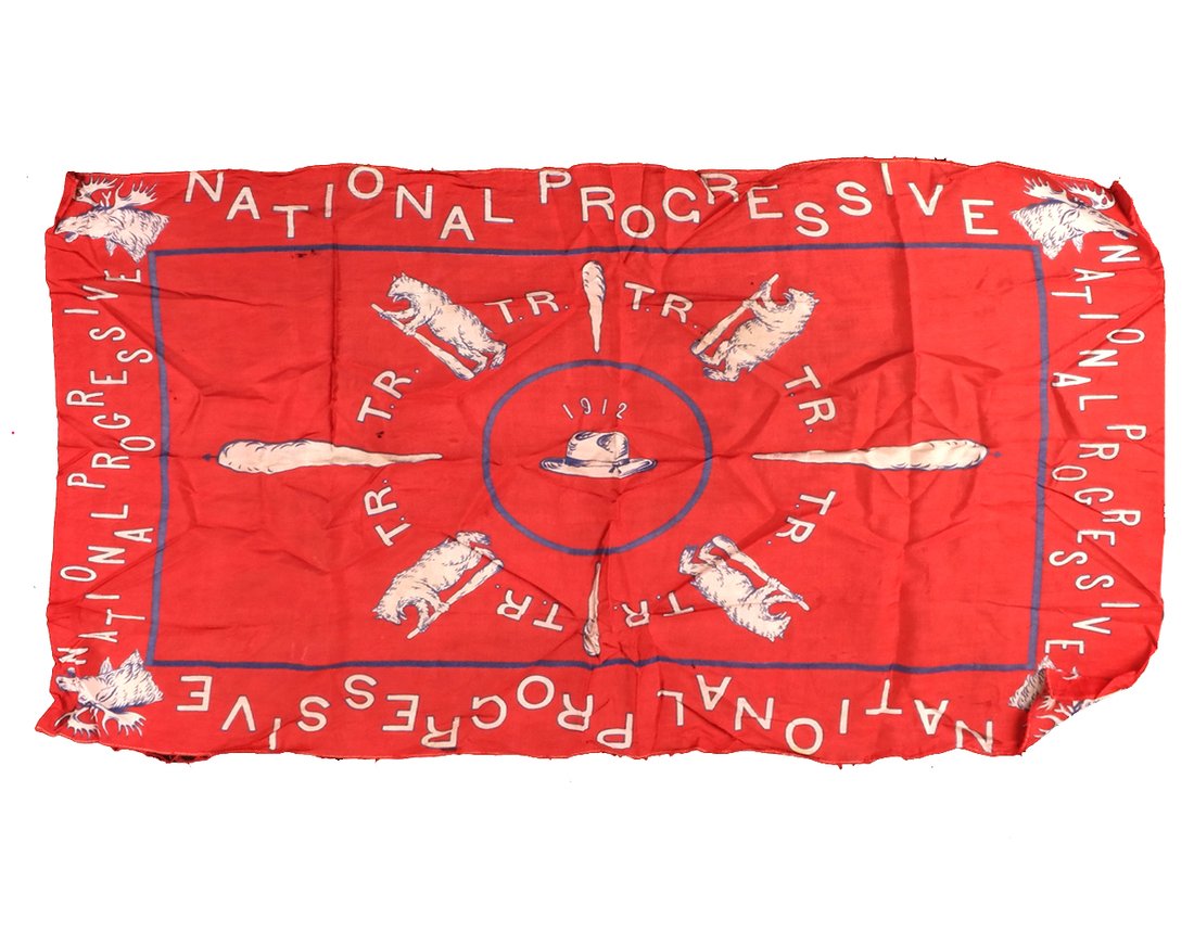 T. Roosevelt 1912 "Hat in the Ring" Handkerchief (1 of 9)