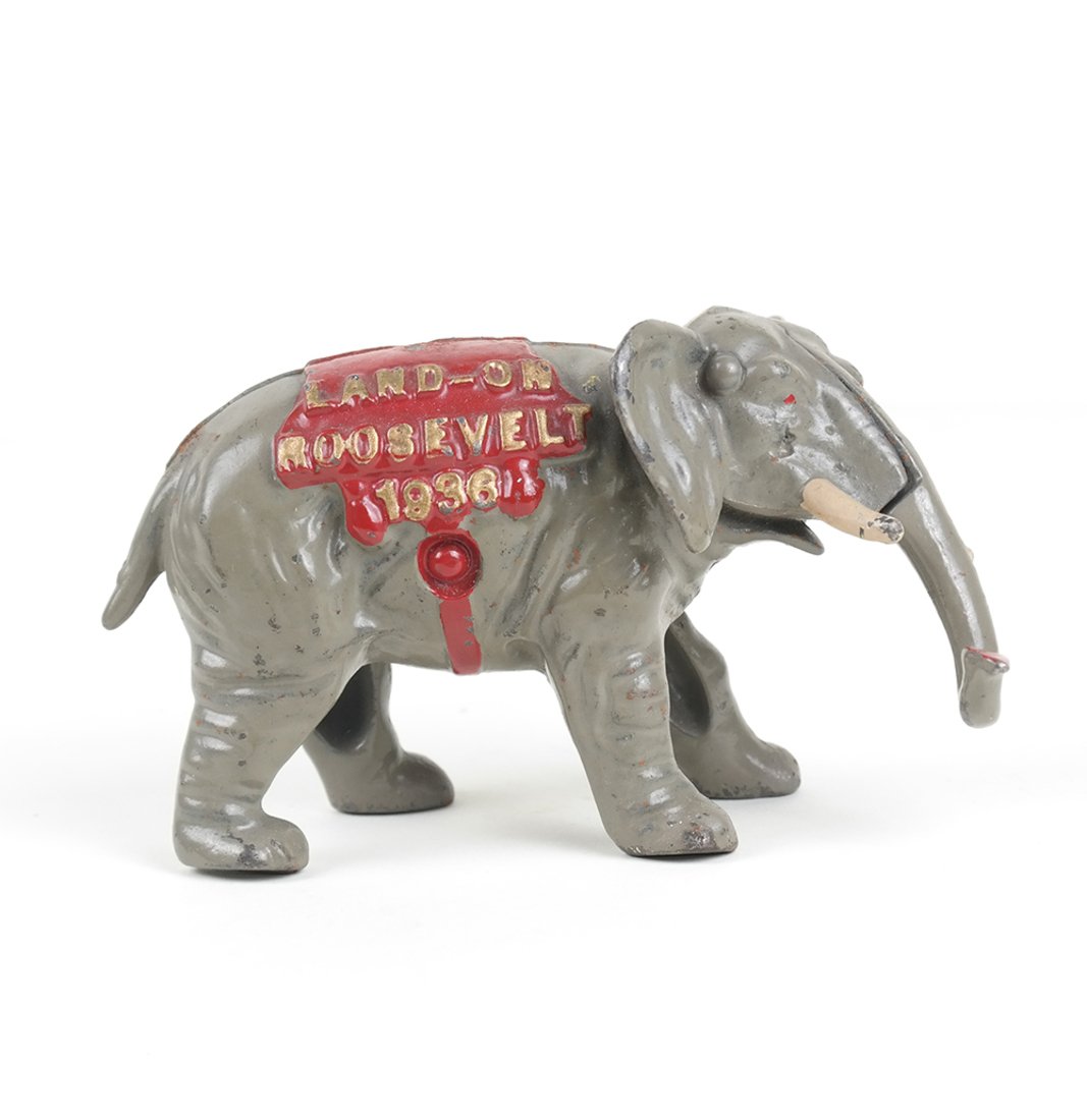 Alf Landon 1936 Cast Iron Elephant (1 of 9)