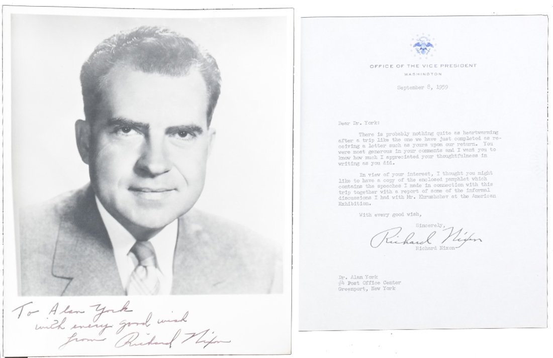 Richard M. Nixon Vice Presidential Autograph Letter & (1 of 7)