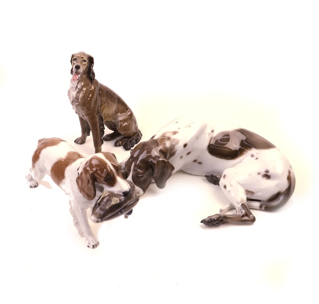 Three Rosenthal Porcelain Dogs (1 of 6)