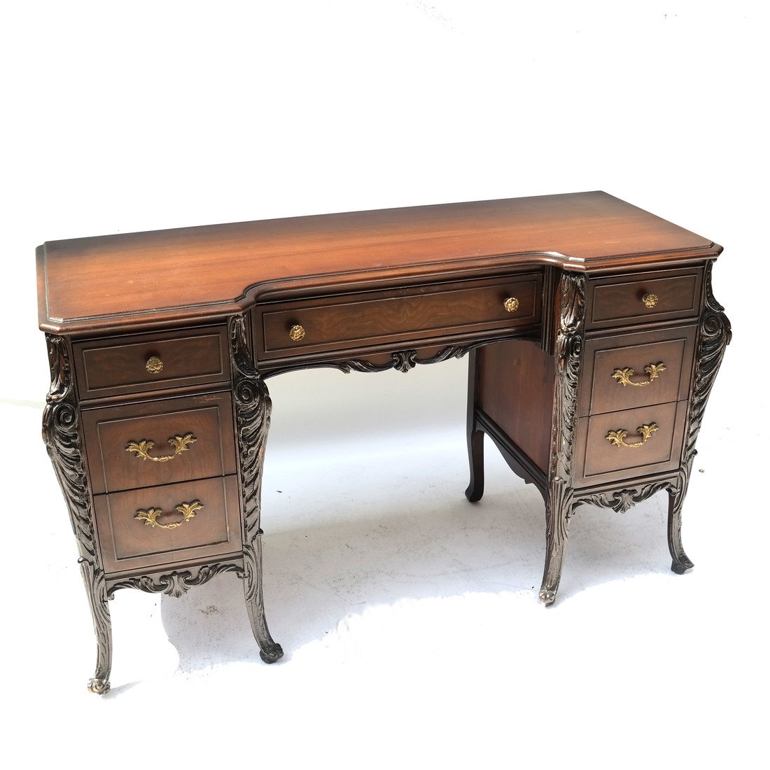 Louis XV Style Mahogany Dressing Table (1 of 9)