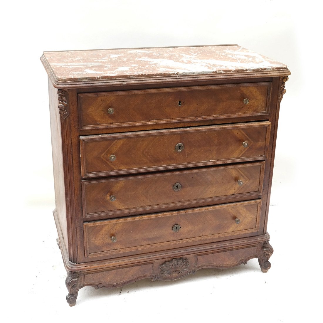 Regence Style Walnut Dressing Chest (1 of 9)