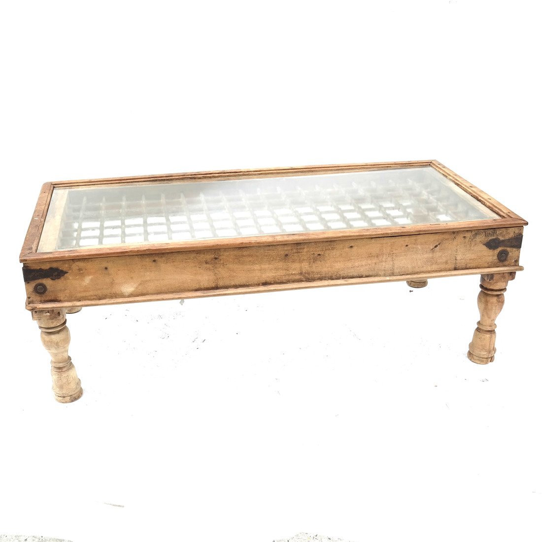 Iron Mounted Pine Coffee Table (1 of 9)