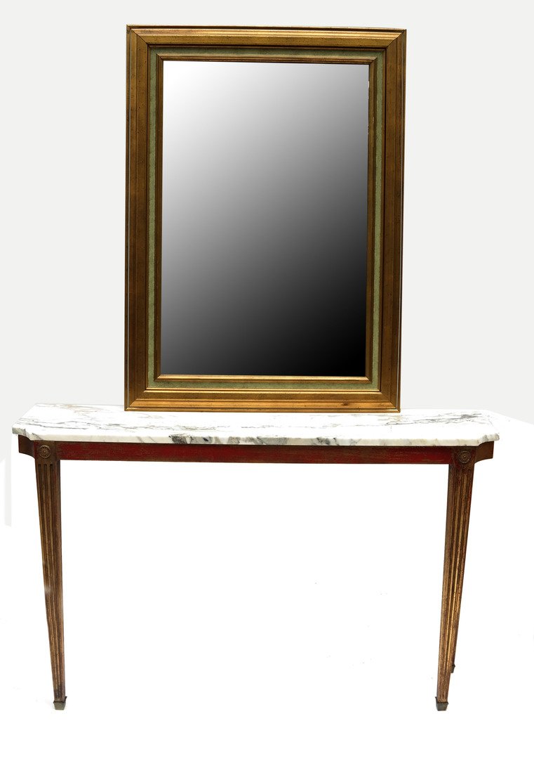 Decorated Console and Mirror (1 of 7)