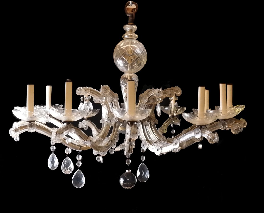 12 Light Crystal Chandelier (1 of 5)