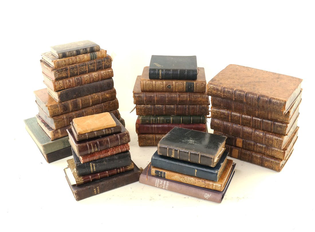 Collection of 58 Leather Bound Books (1 of 10)