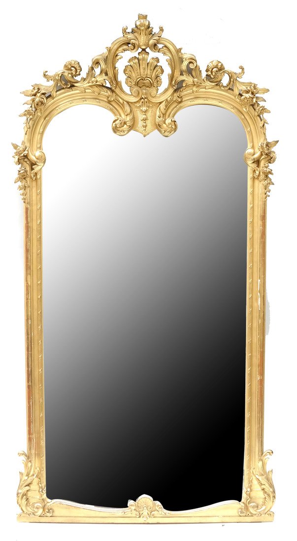 Rococo Style Giltwood Pier Mirror (1 of 8)
