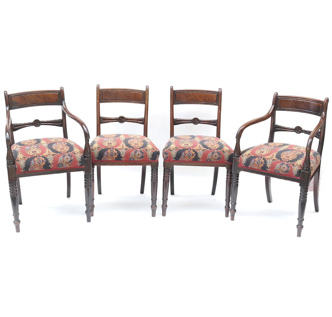 Four William IV Dining Room Chairs (1 of 9)