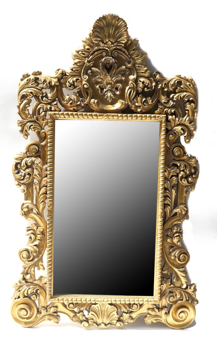 Large Rococo Gilt Composite Mirror (1 of 5)