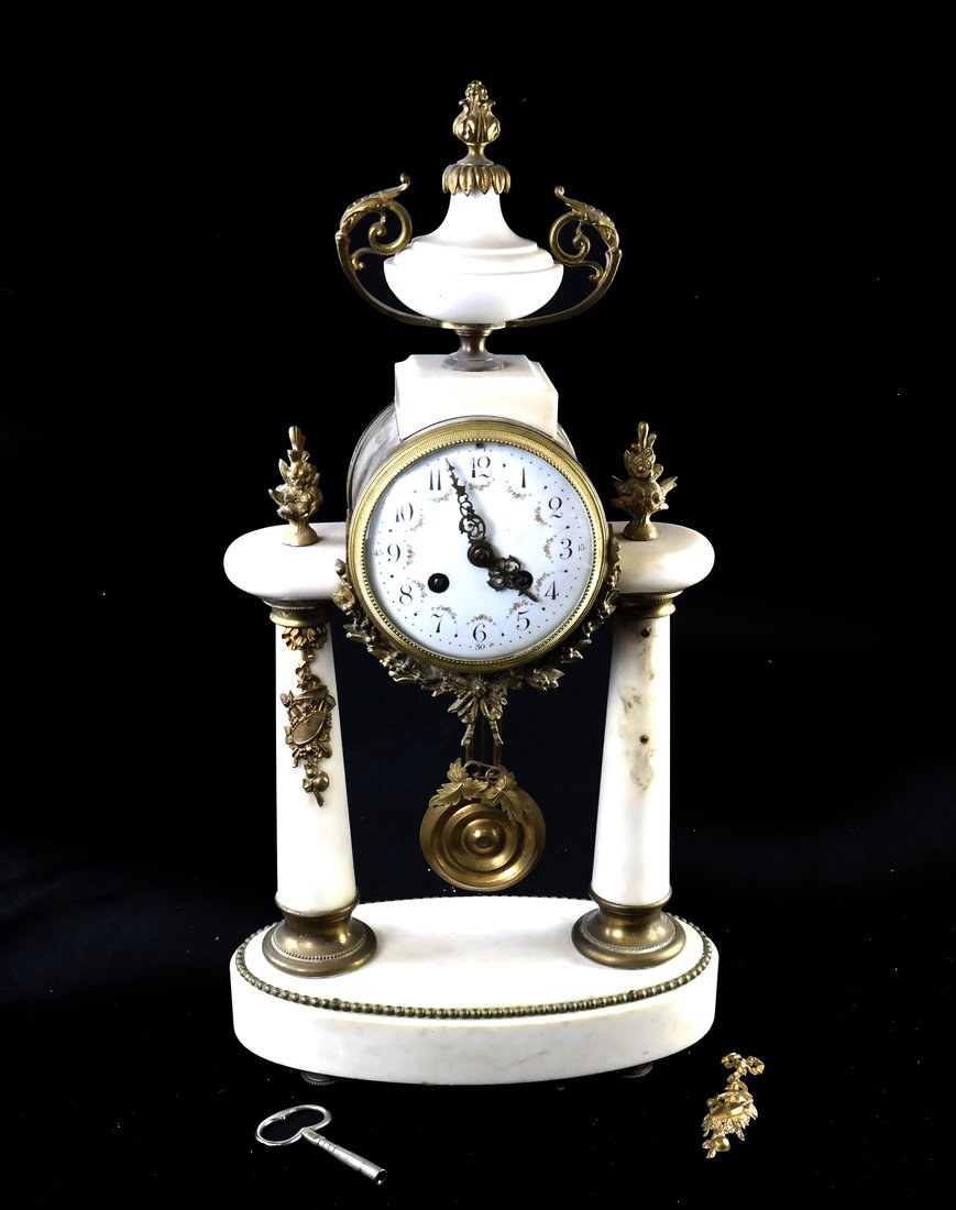Victorian Marble Mantle Clock (1 of 9)
