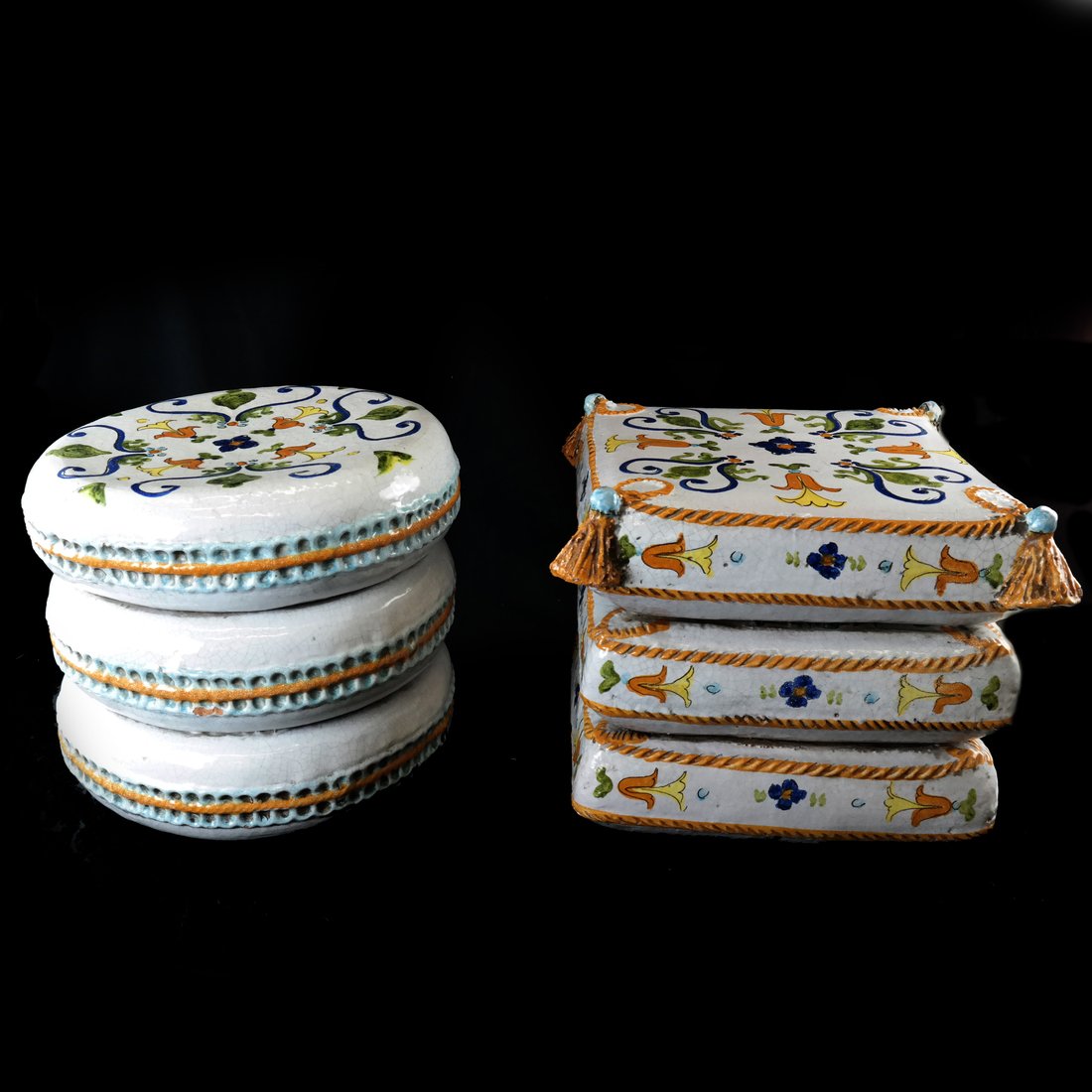 Two Vintage Italian Ceramic Garden Stools (1 of 9)