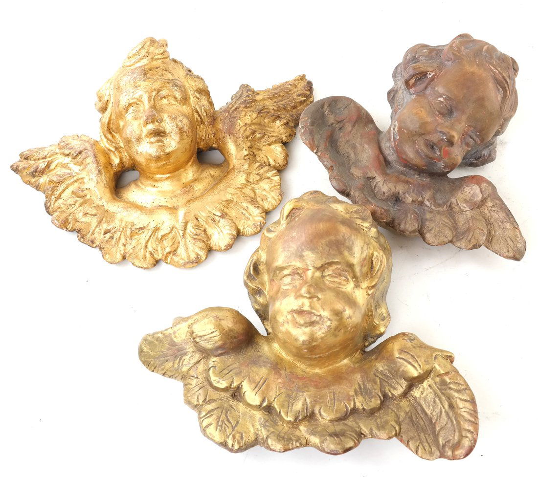Three Various Putti Wall Appliques (1 of 10)