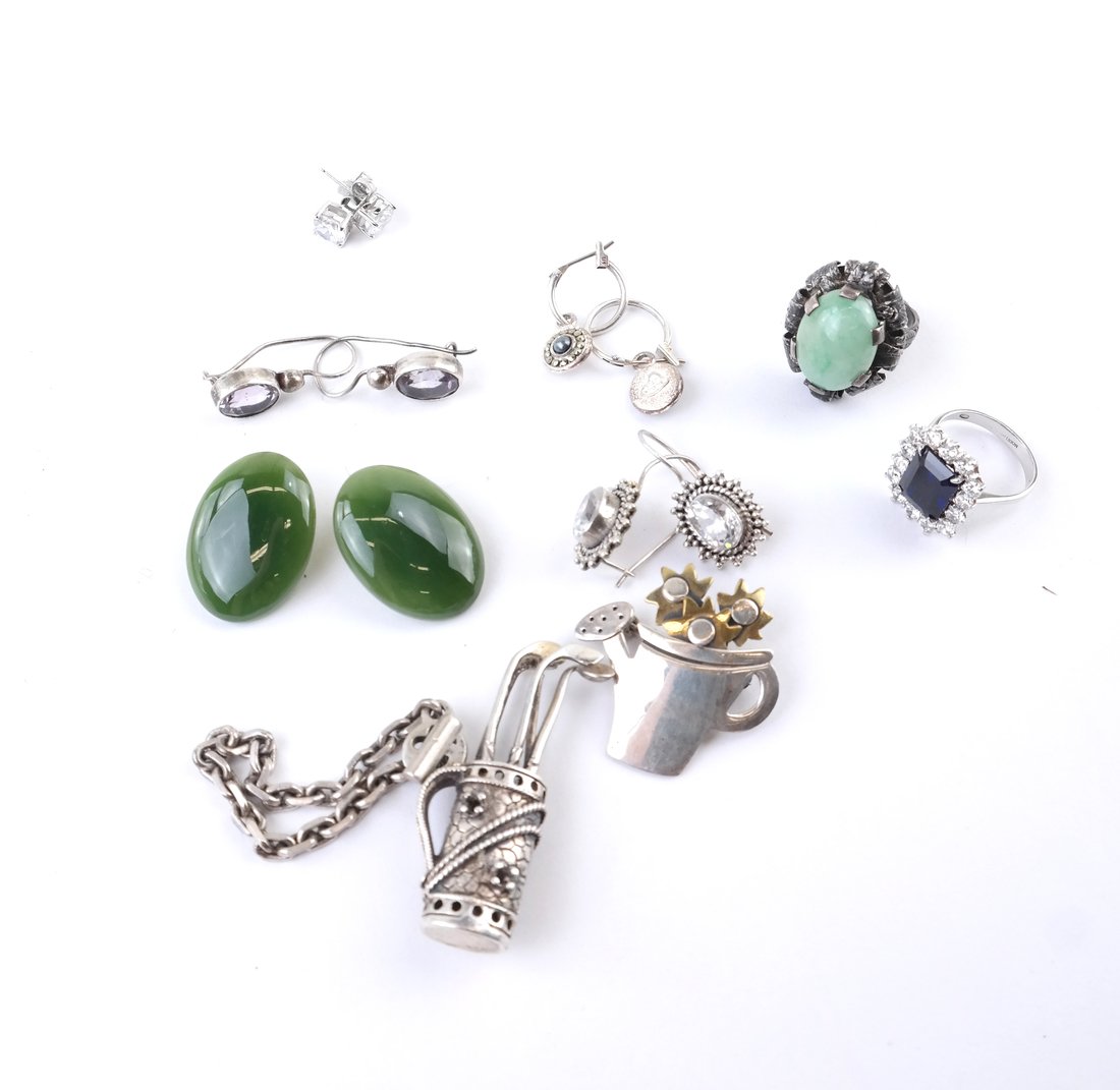 Group of Sterling Silver Jewelry Items (1 of 9)