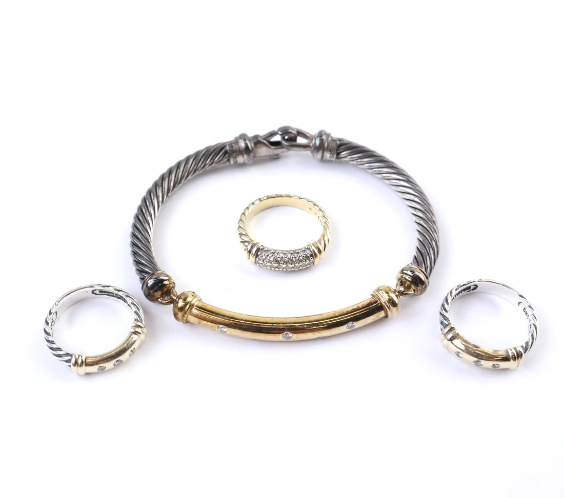 David Yurman Silver & Gold Jewelry (1 of 10)