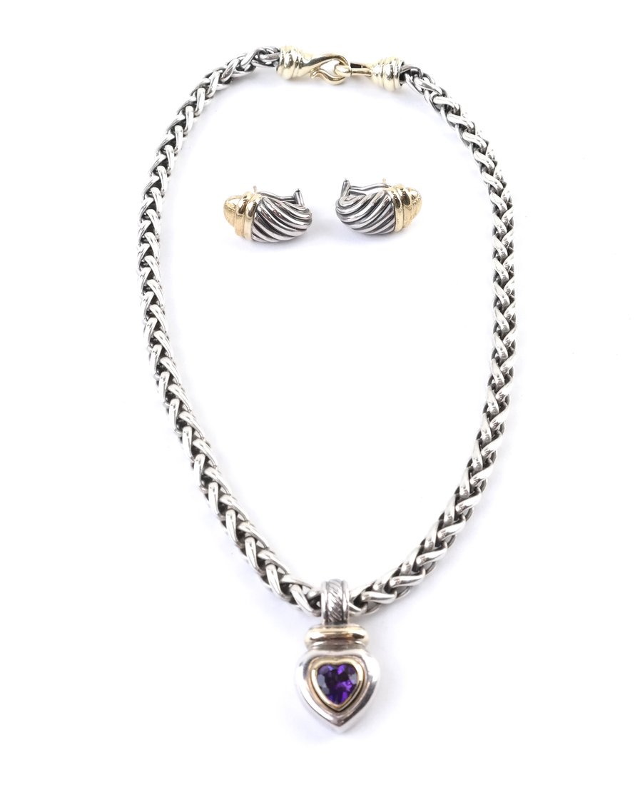David Yurman Necklace & Earrings (1 of 6)