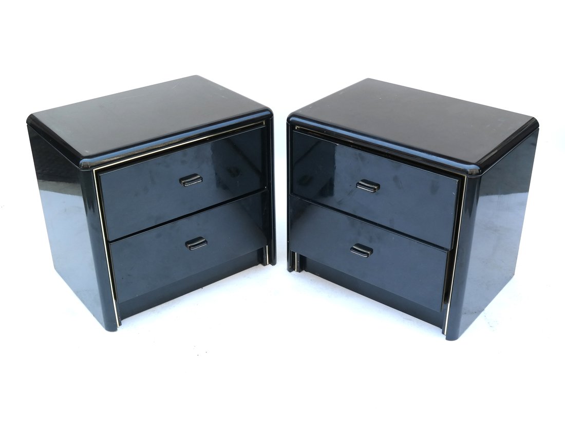 "Drexel" Pair of Modern Night Stands (1 of 1)