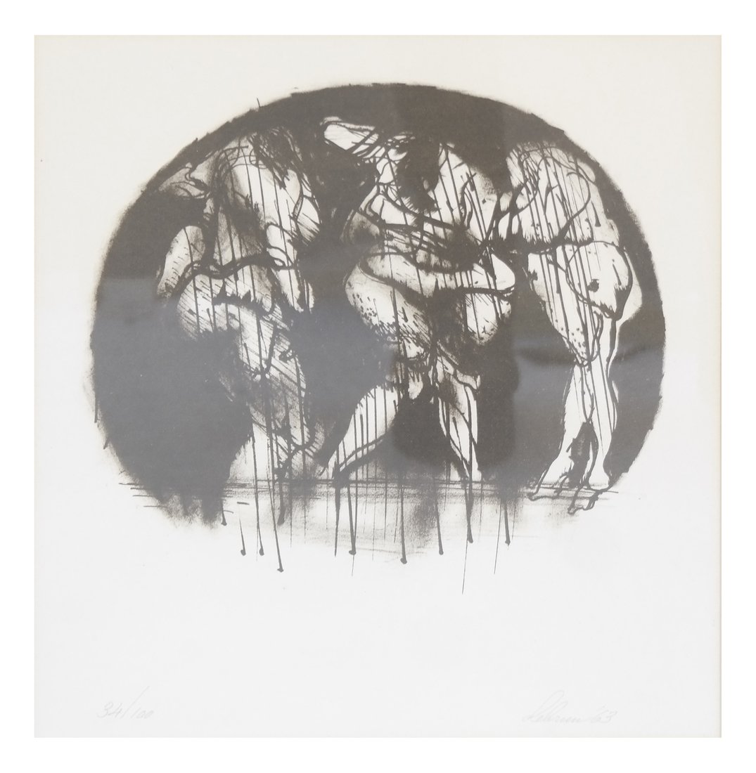 Rico Lebrun, Lithograph - Three Nudes (1 of 5)