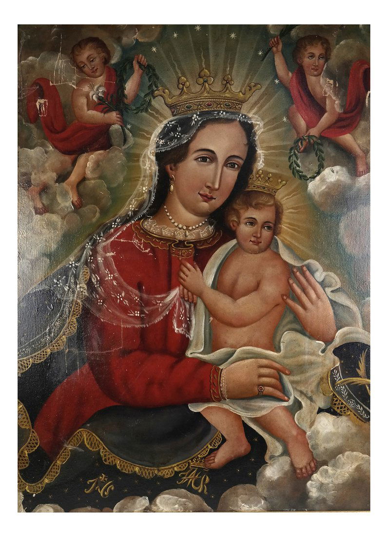 Mexican Retablo of the Mother and Child (1 of 7)