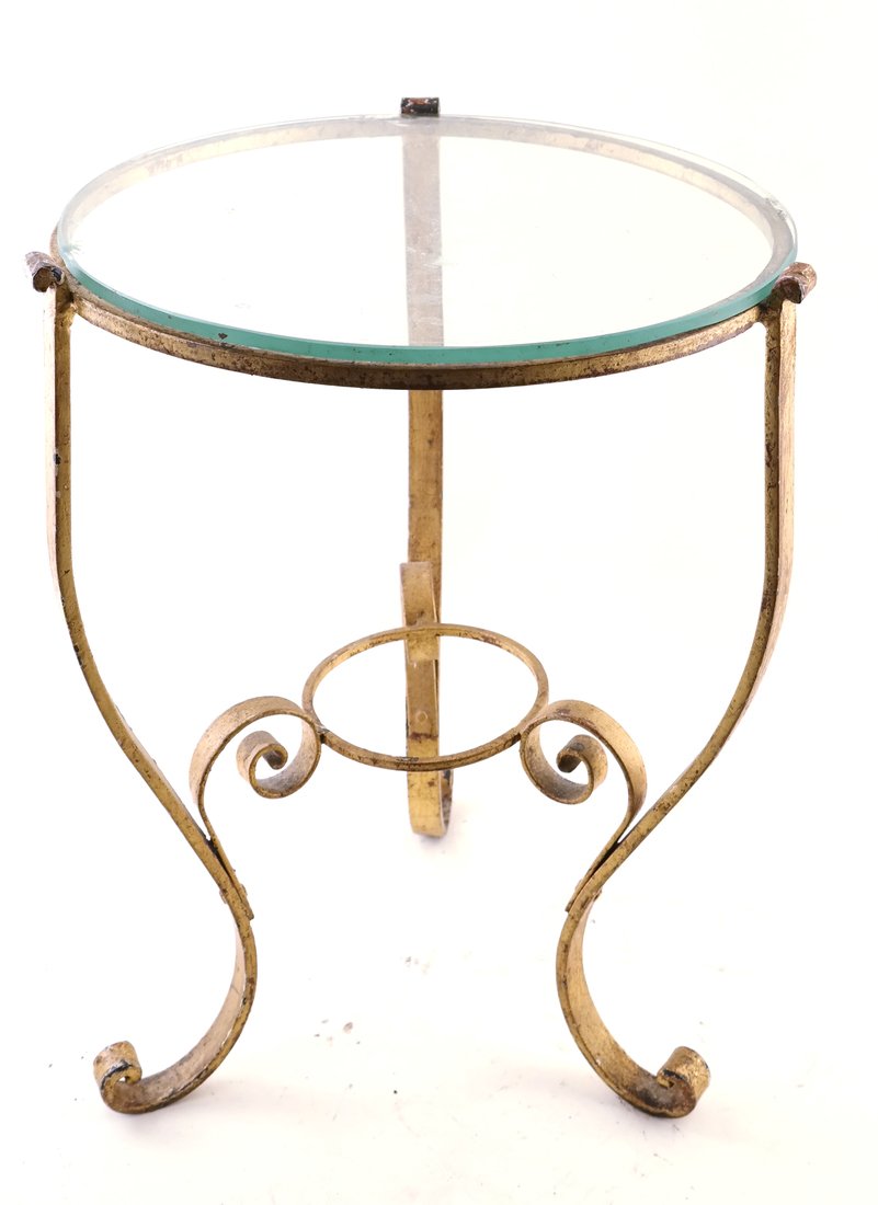 Round Gilt Occasional Table (1 of 5)