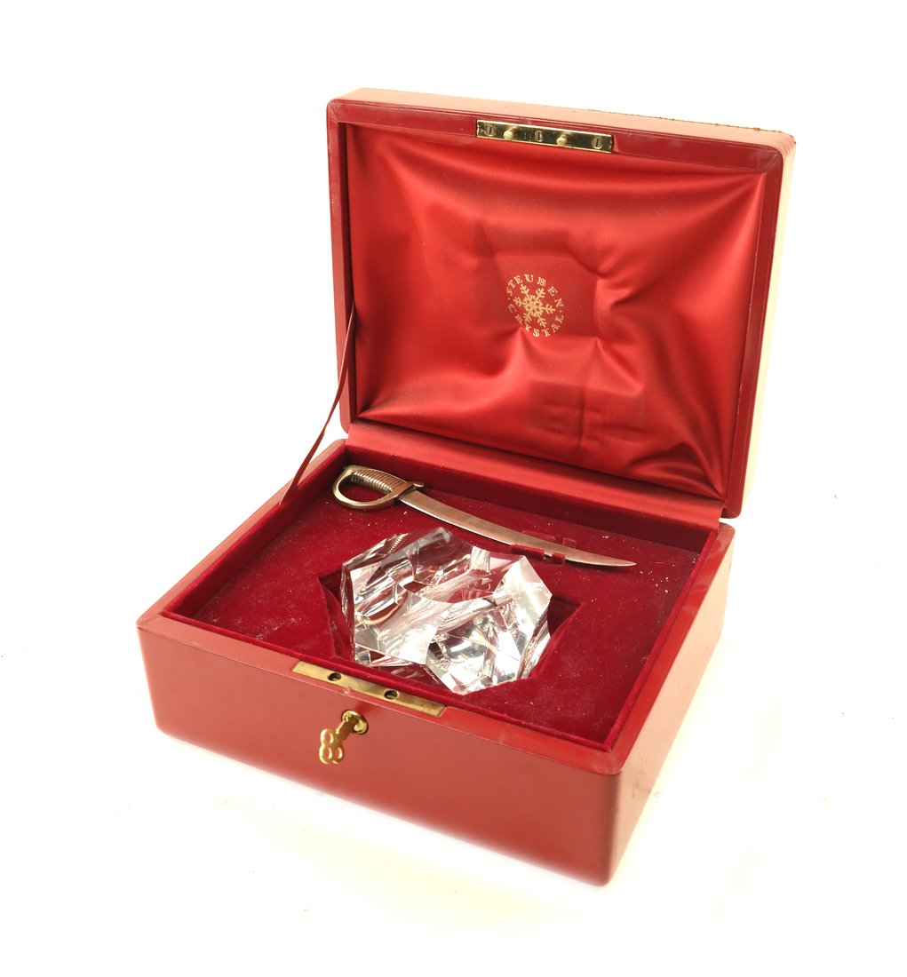 Steuben Glass "Excaliber" Rock (1 of 10)