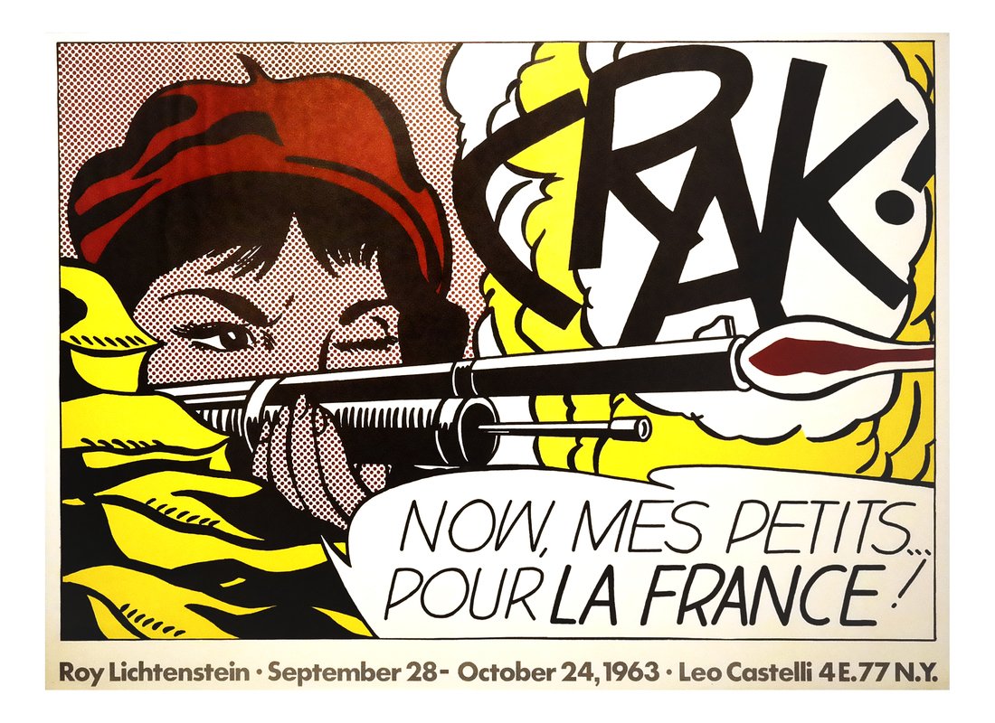 Roy Lichtenstein Crak Exhibition Poster (1 of 5)