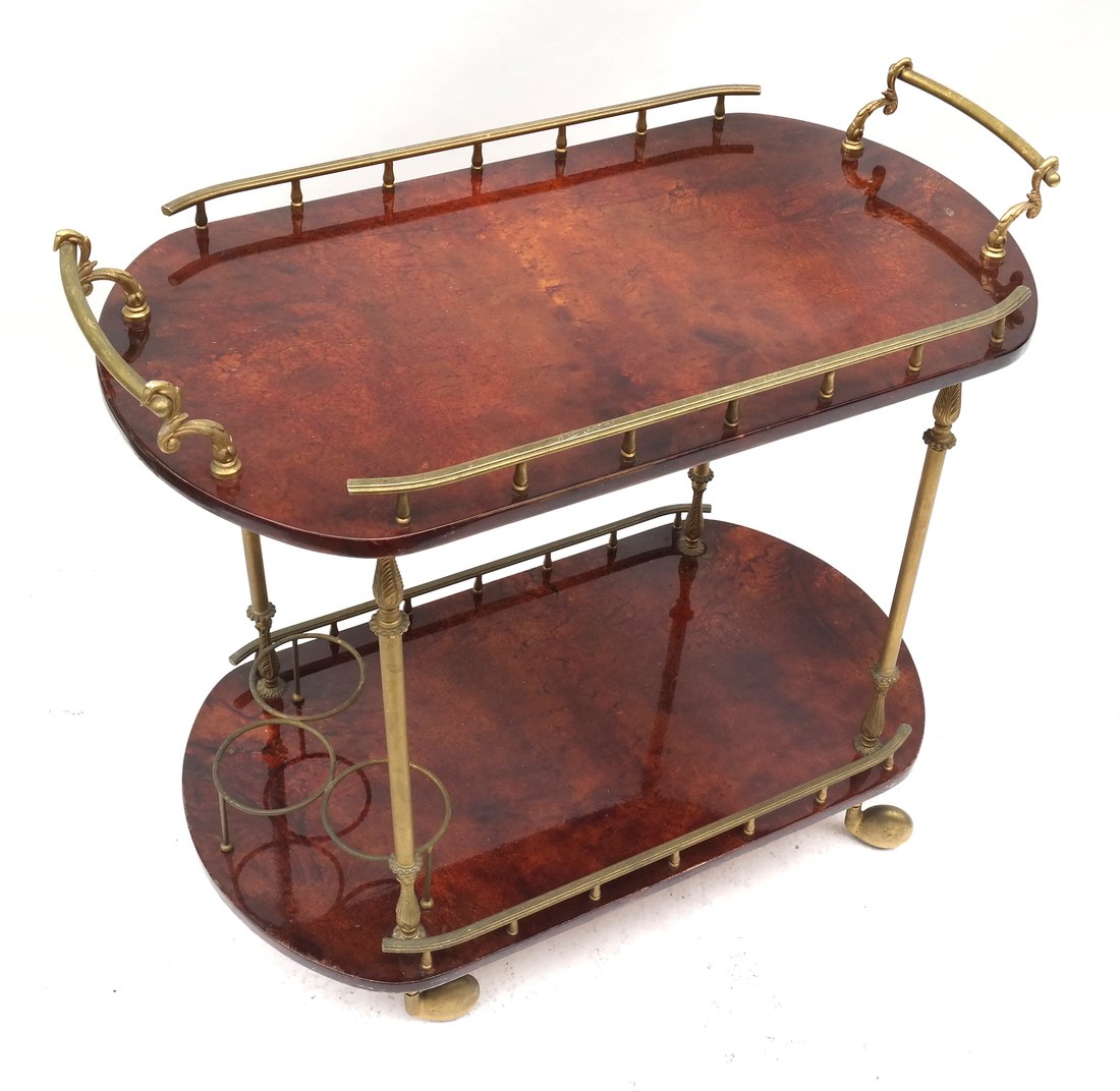 Modern Brass Bar Cart (1 of 6)
