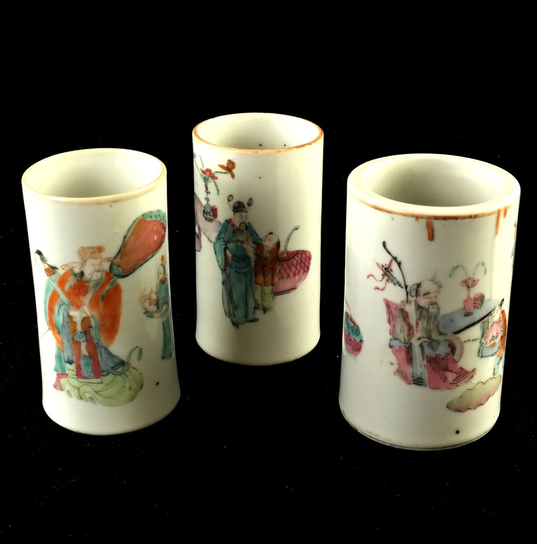 Three Asian Export Cannisters (1 of 8)